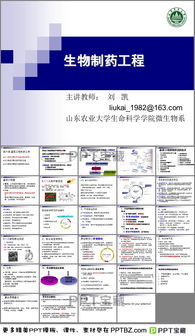 基因工程制药工艺ppt模板下载