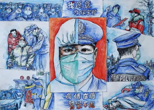 民进闵行区委会员马黎明用美术作品向抗疫一线战士致敬