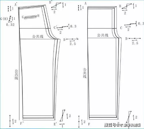休闲长裤的裁剪教程 才智服装制版技术