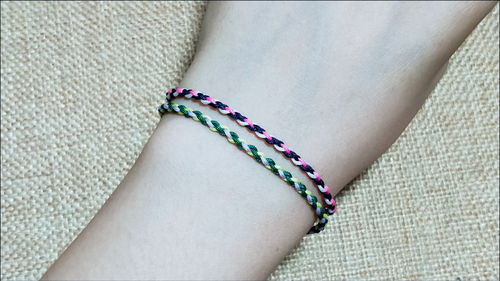 四股辫手绳编绳教程,简单又好看的手链编法,情侣手链,闺蜜手链 