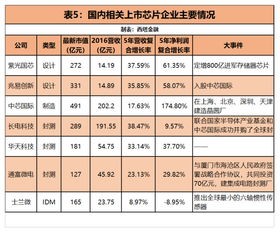 中国生产芯片的上市公司有那几家