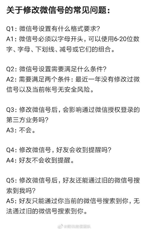 微信团队 iOS版微信已支持改微信号,新功能正逐步覆盖