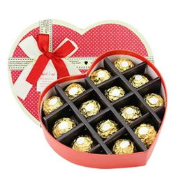 费列罗巧克力14粒进口榛仁心型礼盒送爱生日礼物零食品