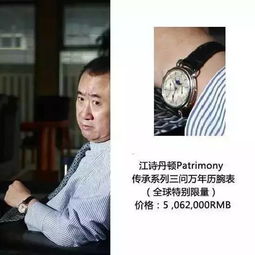 中国巨富们的手表 王健林500万 看看马云带啥样的表 