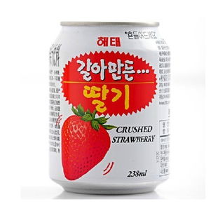 韩国原装饮料 海太草莓肉果汁饮料 238ml进口 果味饮料进口食品 