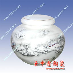 景德镇陶瓷 陶瓷茶叶罐 青花陶瓷茶叶罐价格 厂家 图片 