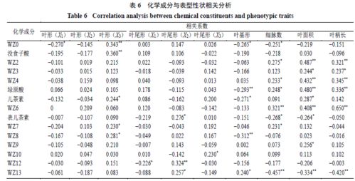 越南金花茶化学成分差异及基于表型性状的亲缘关系分析