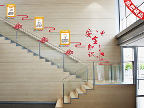 安全小知识楼梯文化校园文化墙设计图片 高清 矢量图下载 效果图8.82MB 企业安全文化墙大全 