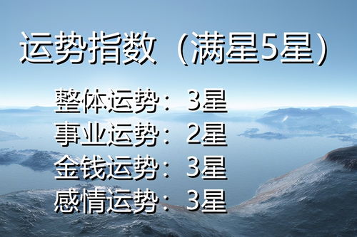 今日运势查询 今日运程?今日运势的详情