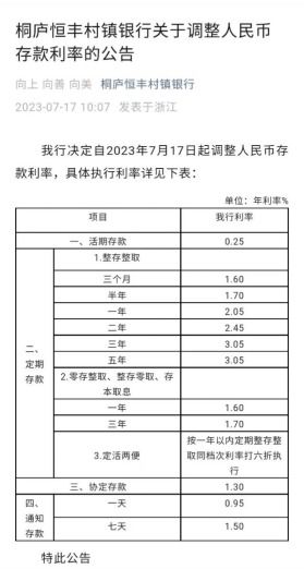 济源市农村商业银行存款利率多少(济源农村商业银行)