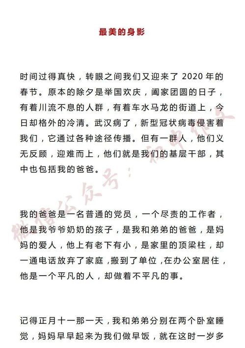 2020中考作文预测 最美的身影