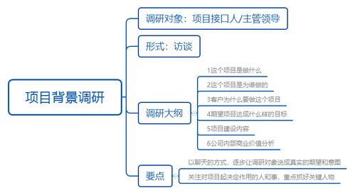 需求调研的第一步 项目背景调研