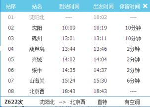 北京到沈阳的火车时刻表,北京到沈阳高铁时刻表查询-第3张图片