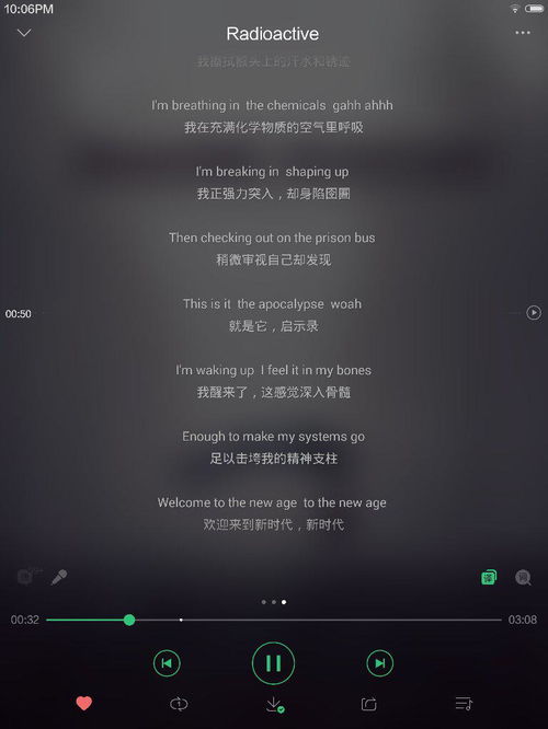 写radioactive这首歌的作者想表达什么情感 