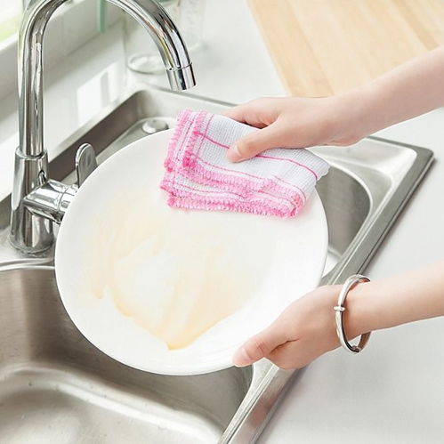 洗碗布不沾油加厚百洁布 厨房抹布 主妇好帮手超强吸水
