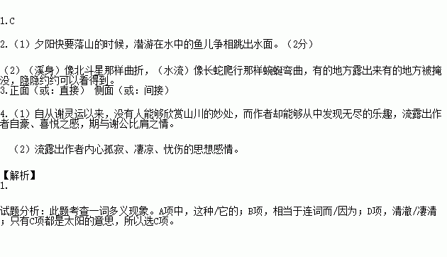 坐谭上，四面竹树环合，寂寥无人，凄神寒骨，悄怆幽邃。表达作者怎样的思想情感？