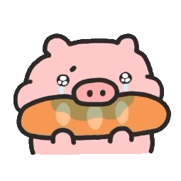 小粉猪小表情 超可爱的粉色小猪