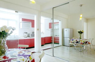 现代风格厨房橱柜公寓装修效果图 
