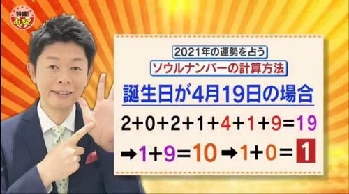 日本节目疯传灵魂数字计算方法 预测你今年的运势如何 