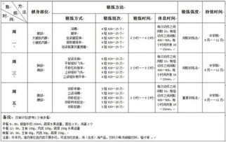 健身减肥计划