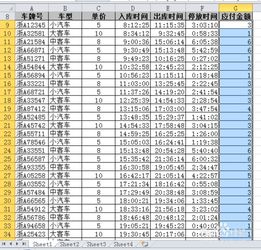 如何用excel进行车辆统计(停车场免费车辆统计表格)