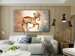 非主流抽象塔罗牌之白羊座沙发卧室背景墙图片素材 效果图下载 