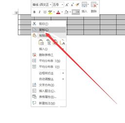 word里面表格怎么复制粘贴到另word文档 