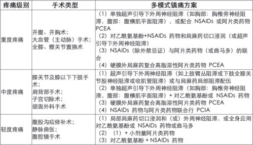 术后疼痛与镇痛