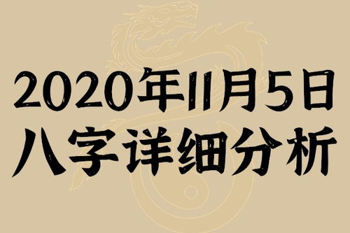 起名专用 2020年11月5日八字详细分析,本命日元为壬水