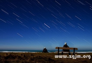 梦见下流星雨