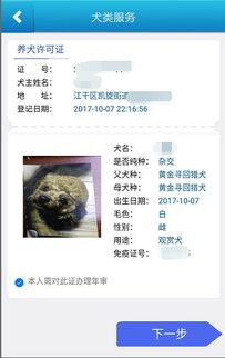杭州养狗族注意 17日起可以网上申办养犬许可证啦 