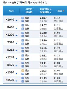 杭州城站火车时刻表,杭州城站火车站时刻表-第2张图片