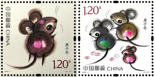 韩美林设计的鼠年生肖邮票首发 解密韩美林画室里的 鼠稿本 ,数不胜鼠,鼠鼠动人
