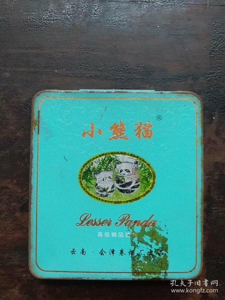 小熊猫香烟铁质烟盒 10支装