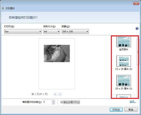 怎样在A4纸上批量打印所需尺寸的相片 