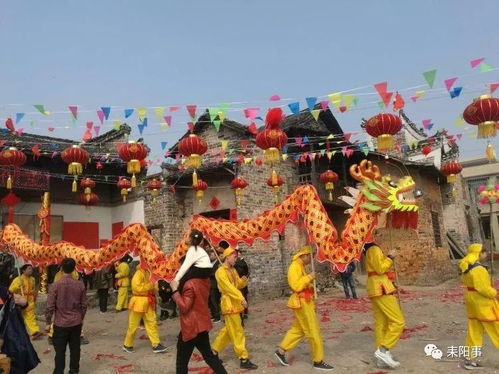 耒阳敖山 舞龙灯送祝福 欢欢喜喜过新年 