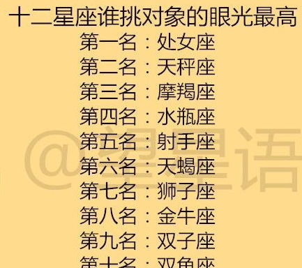 12星座是怎么处理暧昧关系的 十二星座谁挑对象的眼光最高