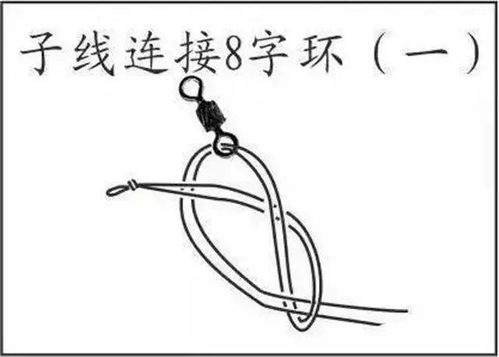 钓鱼线组的常用绑法图示,钓鱼人必会