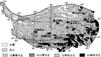 图为我国某地区土地利用和农牧业分布示意图.从该地区主要畜种和农作物可以推断该地区大部分区域气候 初中地理 