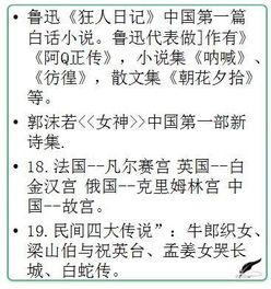 初中必考文学常识汇总,都是精髓,收藏给孩子学习 