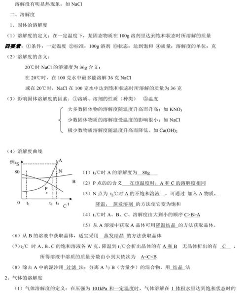 初中化学知识点归纳和易错总结,附思维导图 超全