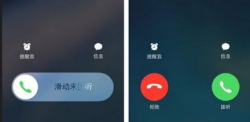 我的苹果手机为什么接电话显示两个按键而不是滑的横条 