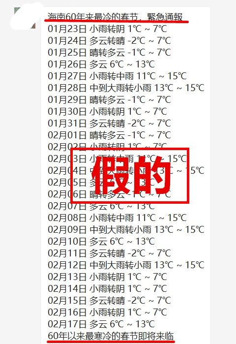 每日最新资讯 最新房源备案价 这些收费全部取消 海南遇60年来最冷