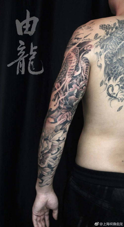上海由龙纹身花臂麒麟纹身图案 