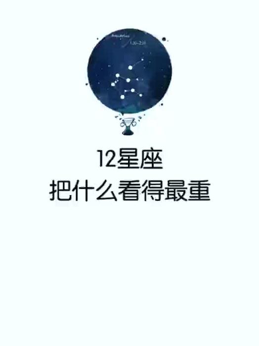 12星座把什么看的最重要 