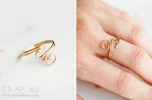 金属丝DIY手工制作甜美戒指 送给心爱的人