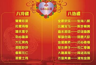 上海婚宴菜单,我想要一张上海人的婚宴菜单，