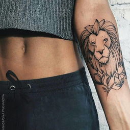纹身 狮子座 图案