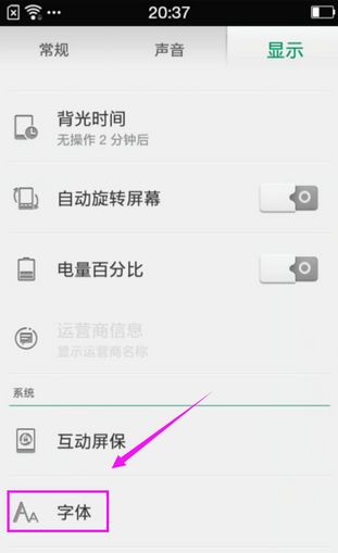 我买了部OPPO手机怎么能让字体变大 感谢 