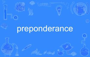 preponderance